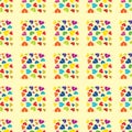 Multicolor tent seamless pattern