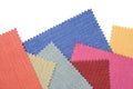 Multicolor tone of fabric sample Royalty Free Stock Photo