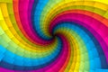 Multicolor twisted black hole abstract background