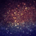 Multicolor vintage style bokeh lights. defocused abstract background. Royalty Free Stock Photo