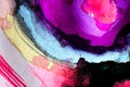 Multicolor watercolor background for backgrounds or textures Royalty Free Stock Photo