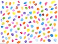 Multicolor watercolour blotches hand drawn.