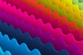 Multicolor waves abstract background