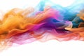 Multicolor Web Background of Vapor Gas Spread Out extreme closeup. Generative AI Royalty Free Stock Photo