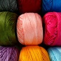 multicolor yarn rolls