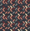 Multicolor zigzag seamless pattern. Modern Colour trends.