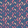Multicolor zigzag seamless pattern. Modern Colour trends.