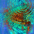Multicolored abstract background, curved shape, lines, texture and pattern Royalty Free Stock Photo