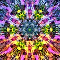 Multicolored abstract background, curved shape, lines, texture and pattern Royalty Free Stock Photo