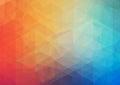 Multicolored Abstract background with gradient triangle shapes