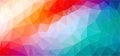 Multicolored Abstract background with gradient triangle shapes