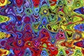 Multicolored abstract background illustration of computer generated fractal swirls pattern Royalty Free Stock Photo