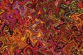 Multicolored abstract background illustration of computer generated fractal swirls pattern Royalty Free Stock Photo