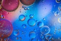Multicolored abstract background picture made with oil, water and soap