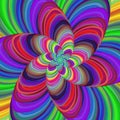 Multicolored abstract fractal spiral background Royalty Free Stock Photo