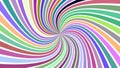 Multicolored abstract hypnotic swirl stripe background - vector illustration Royalty Free Stock Photo