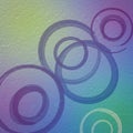 Multicolored abstract image featuring overlapping circles in various sizes on a Royalty Free Stock Photo