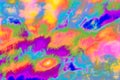 Multicolored abstract psychedelic picture. Illustration, gif animations, short videos Royalty Free Stock Photo