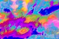 Multicolored abstract psychedelic picture. Illustration, gif animations, short videos Royalty Free Stock Photo