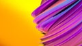 Multicolored abstract spiral shape. 3d render illustration. background Royalty Free Stock Photo