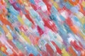 A multicolored abstraction. Strokes of the brush on canvas. Abstract art background. Original oil painting of a master.