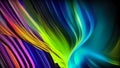 Multicolored abstraction with wavy lines. Colorful multicolored background of green, pink and blue colors Royalty Free Stock Photo