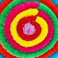 Multicolored acrylic yarn as background