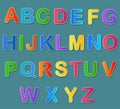 Multicolored Alphabet sticker