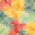 Multicolored angular wattled pattern background