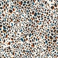 Multicolored animal print with abstract spots. Seamless vector pattern suitable for for apparel, textile, wrapping paper