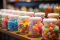 A multicolored array of delicious confections at the candy counter