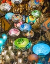 Multicolored authentic lamps Grand Bazaar in Istanbul Royalty Free Stock Photo