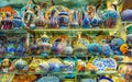 Multicolored authentic lamps Grand Bazaar in Istanbul Royalty Free Stock Photo