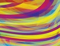 Multicolored background with colorful chaotic stripes. Vector texture