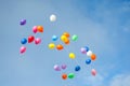 Multicolored balloons Royalty Free Stock Photo