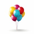Multicolored balloons icon isolated on white background Royalty Free Stock Photo