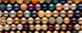 Multicolored beads background