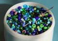 Multicolored beads