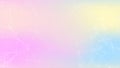 Multicolored beautiful gradient pastel background. White interconnected polygons with a space in the middle