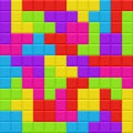 Multicolored blocks seamless background pattern Royalty Free Stock Photo