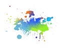 Multicolored blot object. Vector illustration Royalty Free Stock Photo