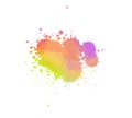 Multicolored blot object. Vector illustration