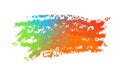 Multicolored blot object. Colored brush stroke. Vector illustration Royalty Free Stock Photo