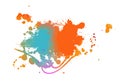 Multicolored blot object. Vector illustration