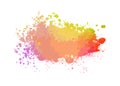 Multicolored blot object. Vector illustration