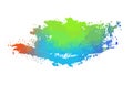 Multicolored blot object. Vector illustration Royalty Free Stock Photo