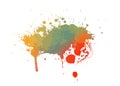 Multicolored blot object. Vector illustration