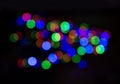 Multicolored blurred bokeh lights