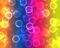 Multicolored bokeh abstract light