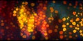 Multicolored Bokeh Image Blurred Vibrant Colors Generative AI